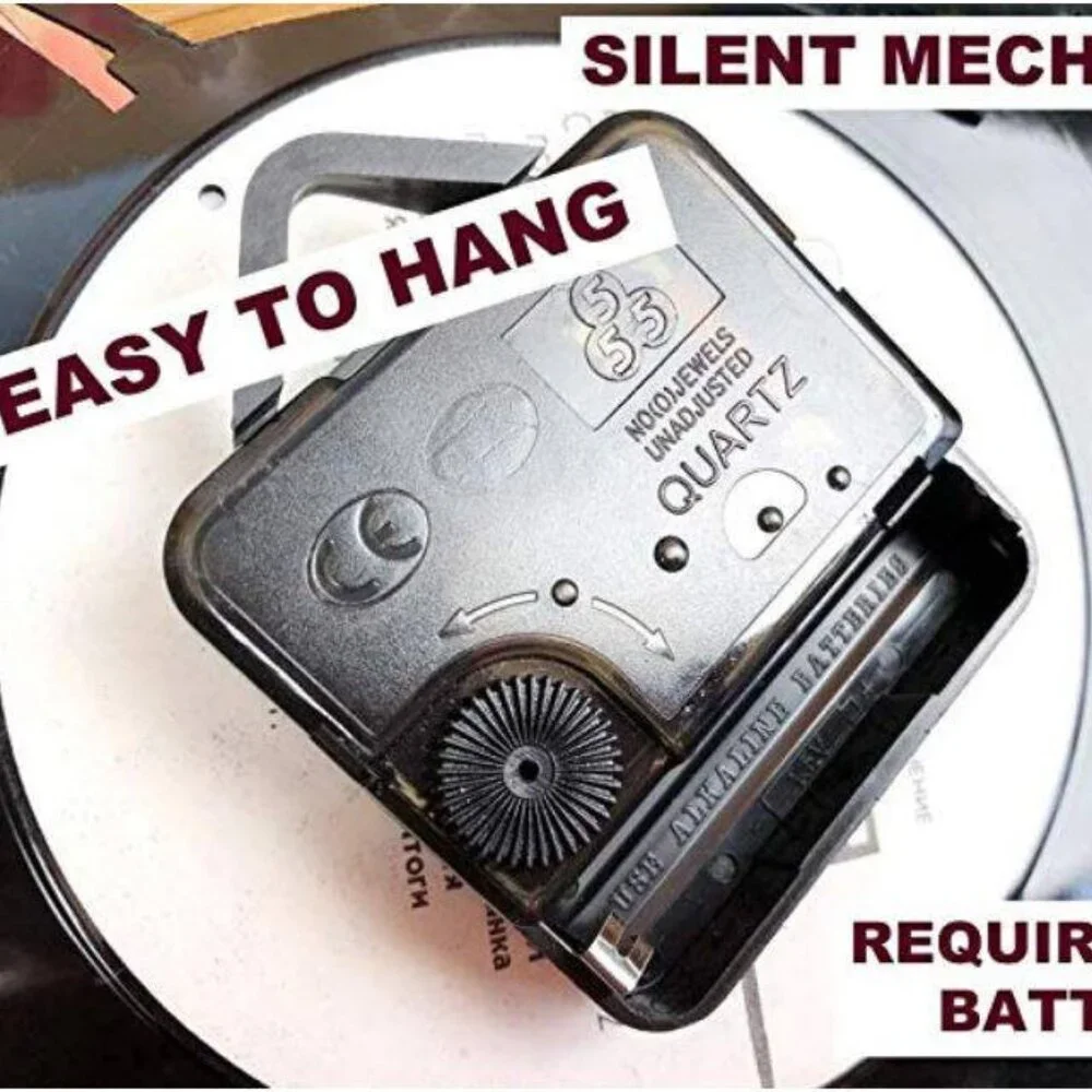 CAMPING vinyl record clock